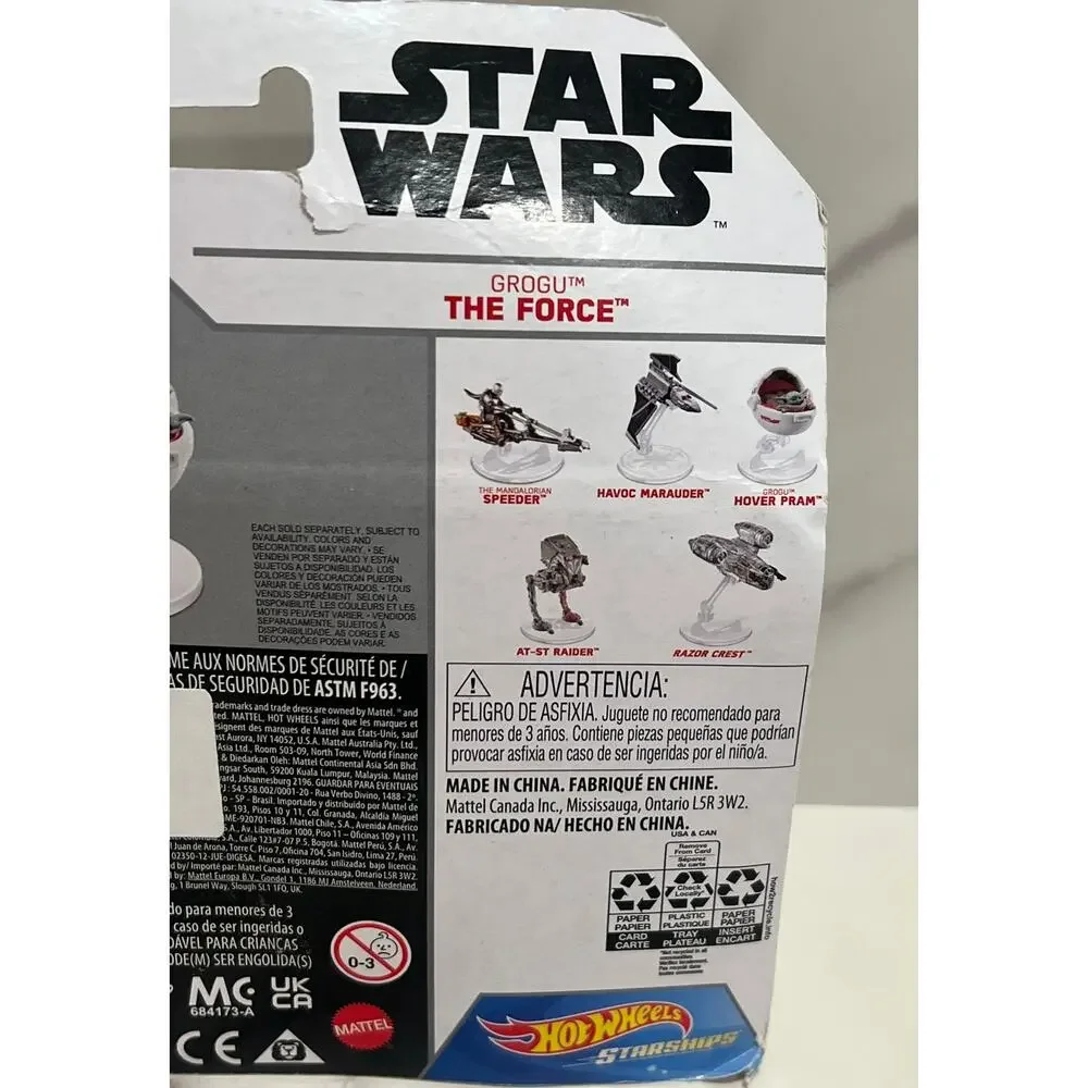 Hot Wheels Starships Star Wars Baby Yoda Grogu The Force Mandalorian SEALED!